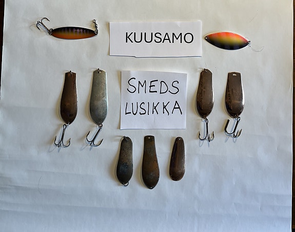 Lusikat Kuusamo 2 kpl ja Smeds 7 kpl