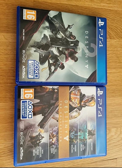 Myydään PS4-pelit: Destiny 2 + Destiny The Collection