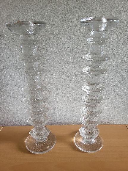 Iittala Festivo kynttilänjalat kirkas lasi