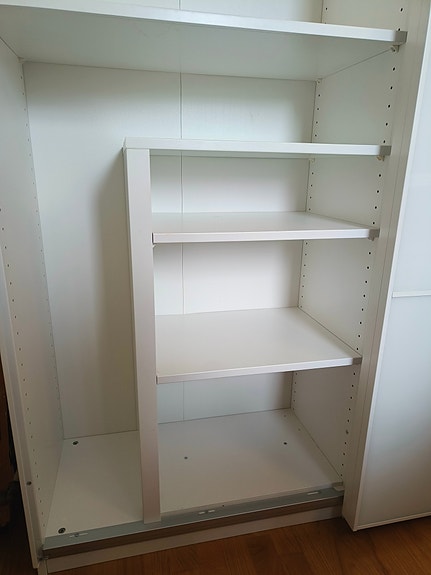 Ikea Komplement tilanjakaja ja kaksi hyllyä (35 cm syvä)