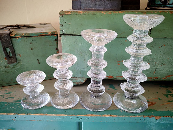 Iittala festivo kynttilänjalat. 1-, 2-, 4- ja 5 solmua