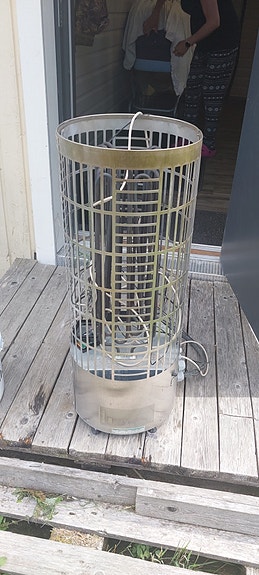 Mondex Pipe 9,0 kW sähkökiuas ruostumaton teräs