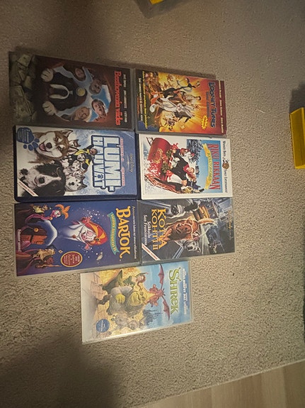Lasten vhs elokuvia