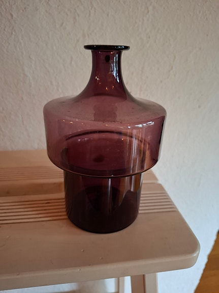 Iittala lasimaljakko lila