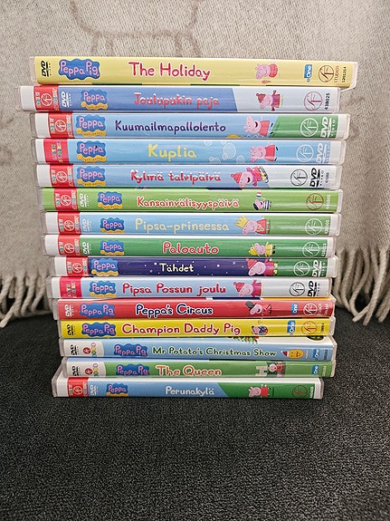Pipsa possu DVD-paketti lasten elokuvat ja jaksot