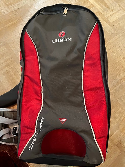 LittleLife kantoreppu lapselle punainen/harmaa