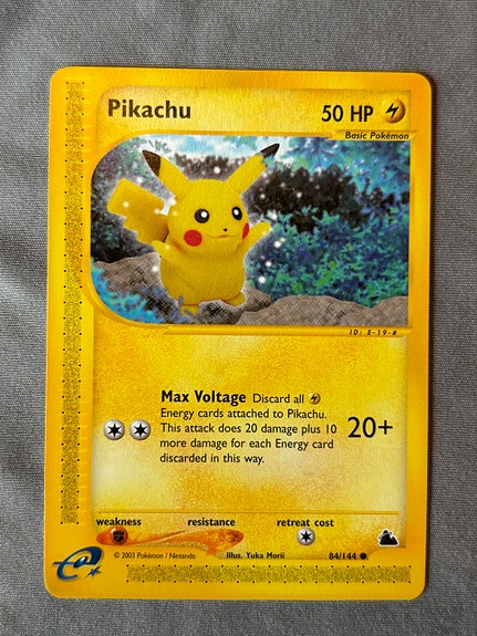Pikachu 84/144 Pokemon kortti
