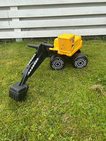 Plasto kaivinkone leluajoneuvo