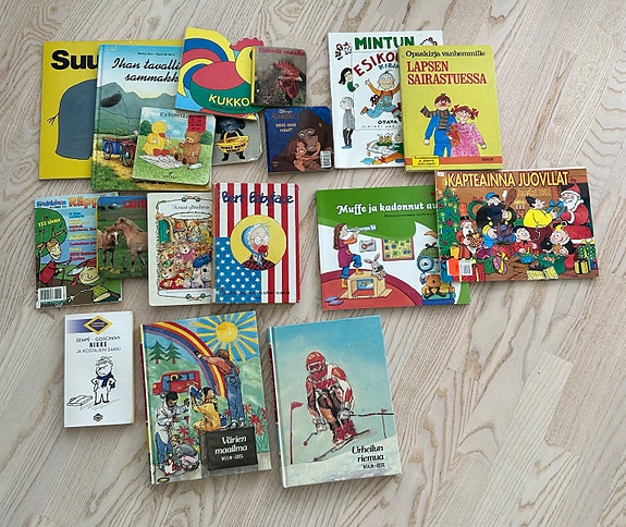 Lasten satukirjoja ja kuvakirjoja iso satsi