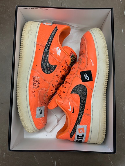 Nike Air Force 1 ’07 PRM “Just Do It Pack – Total Orange” US10 / EU44