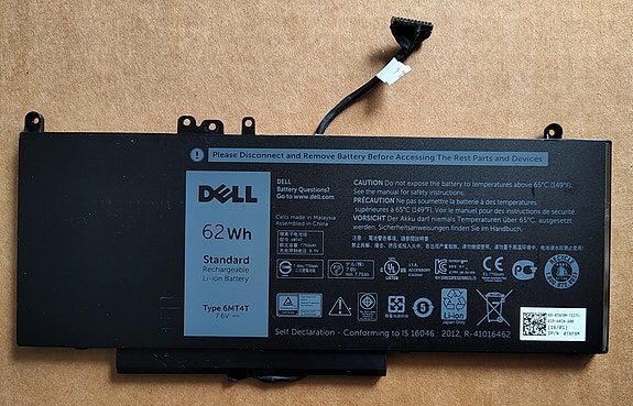 Kannettavan tietokoneen akku Dell 6MT4T