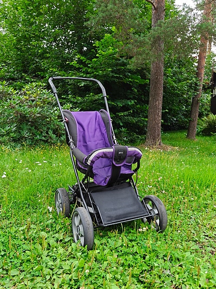 BRIO Pony rattaat violetilla istuimella