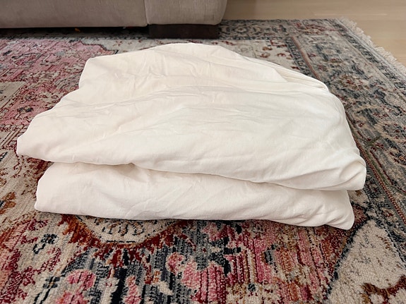 IKEA valkoinen lasten sängyn lakana