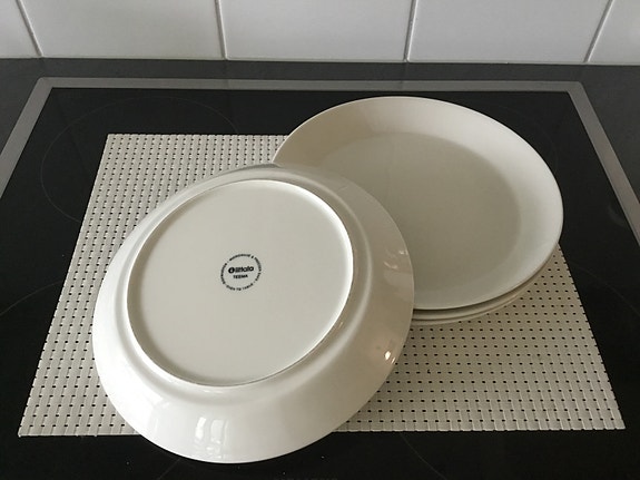 Iittala Teema lautaset, valkoiset