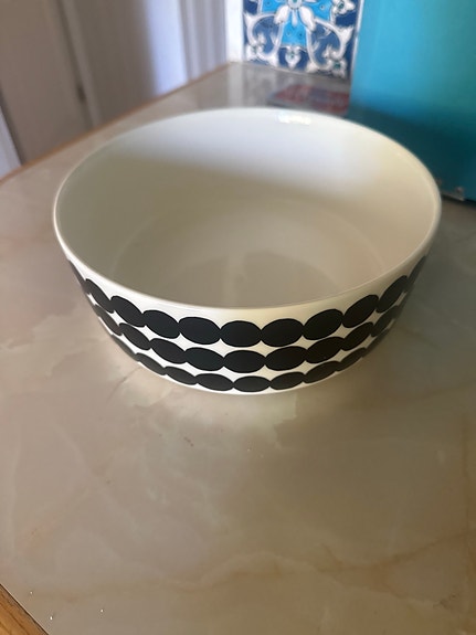 Marimekko kulho musta pilkkukuosi