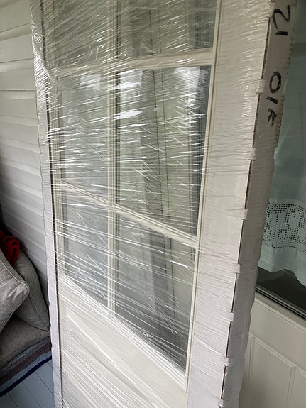 Väliovi Cello 3P 6R lasi-ikkuna 9x21 oikea valkoinen 2 kpl