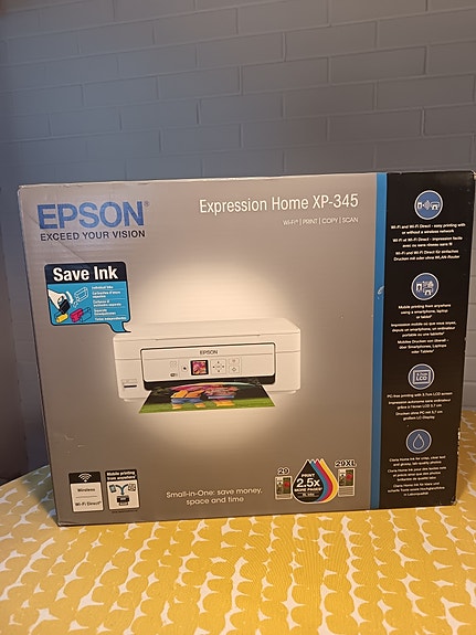 Uusi Epson Expression Home XP-345 monitoimitulostin, avaamaton pakkaus
