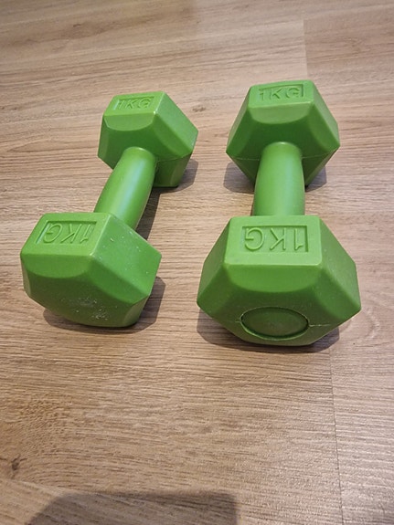 Käsipainot 2 x 1 kg