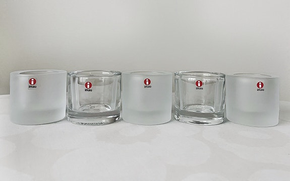 Iittala Kivi kirkas ja mattakirkas 5 kpl