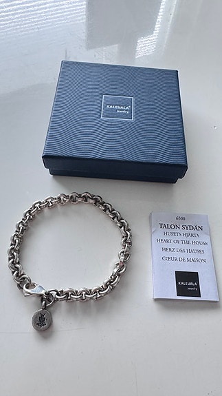 Kalevala Jewelry Talon Sydän hopeinen rannekoru – käyttämätön