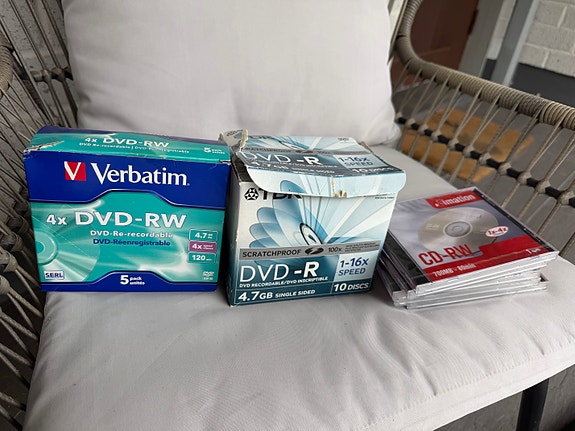 Verbatim DVD-RW, DVD-R ja CD-RW levyt