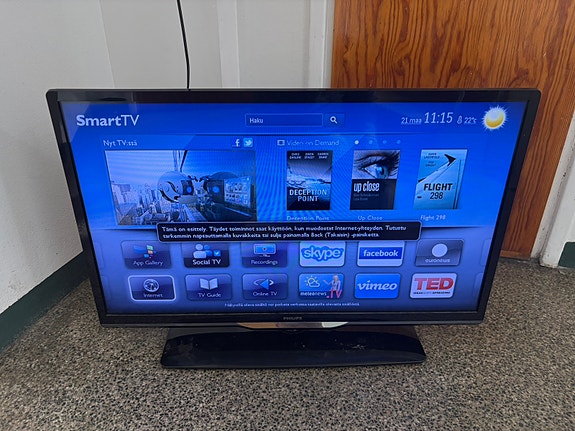 Philips 32” DVB-T2 LED TV (kuljetus onnistuu)