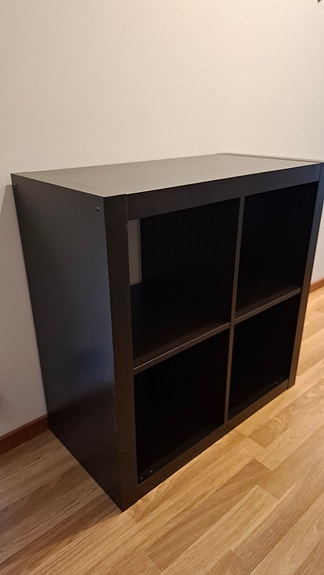 Ikea Kallax 2 x musta hylly