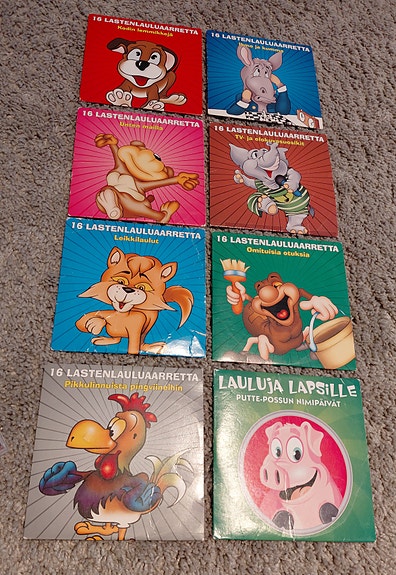 Lasten CD-levyjä kokoelma