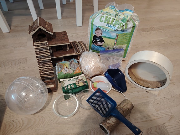 Hamsterin tarvikkeita
