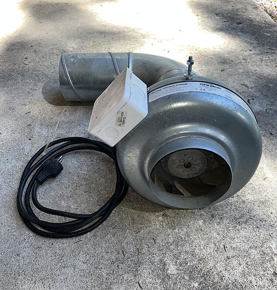 Onnline kanavapuhallin 125 mm putkeen