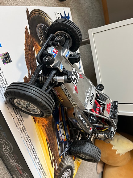 Tamiya BBX RC-auto 1/10 sähkö buggy Futaba-ohjaimella