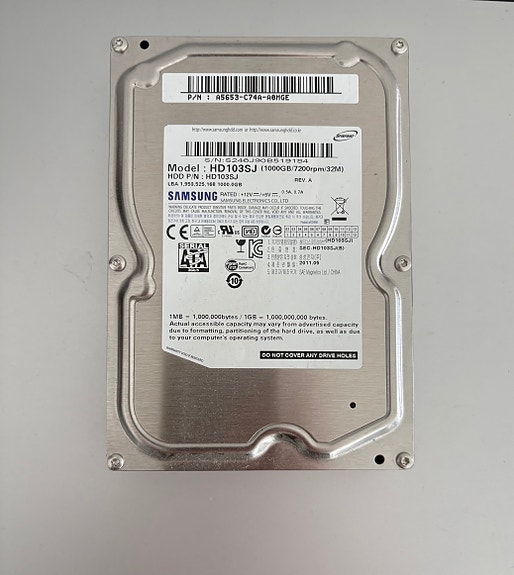 Samsung 1 TB / 1000 GB kovalevy / kiintolevy