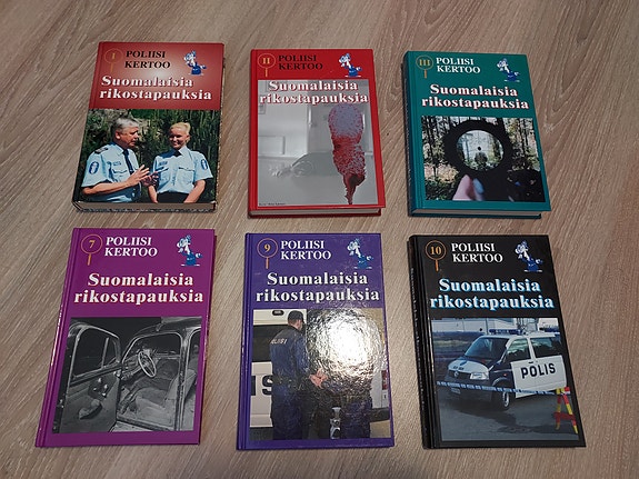 Poliisi kertoo: Suomalaisia rikostapauksia -kirjasarja, 6 osaa