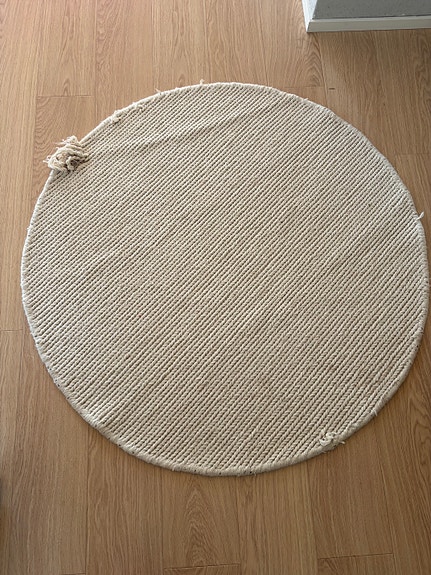 Pyöreä villamatto 120cm