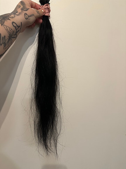 Aidot mustat hiustenpidennykset 50cm