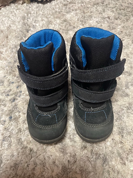 ECCO Gore-Tex lasten talvikengät koko 22 musta/sininen unisex