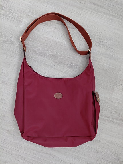 Longchamp Le pliage Hobo laukku, viininpunainen