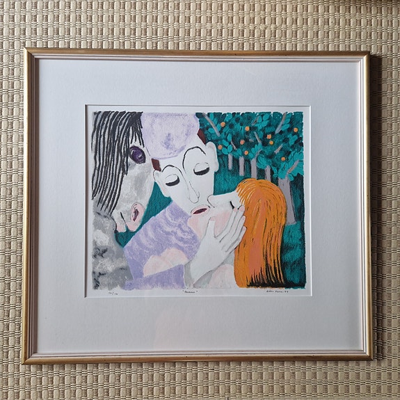 Alice Kaira (1913–2006): Rakkaus, serigrafia (1994)