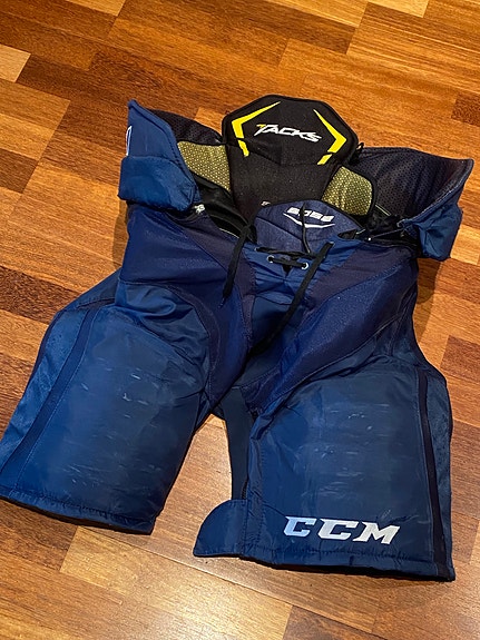 CCM Tacks 6052 jääkiekkohousut, L-koko, sininen