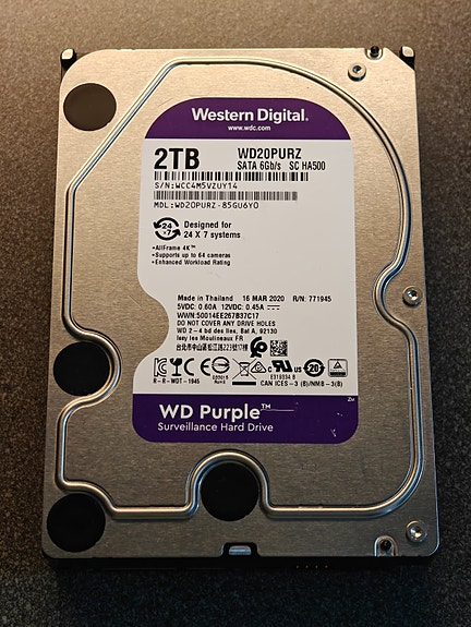 Western Digital WD Purple 2TB 3,5" kovalevy SATA