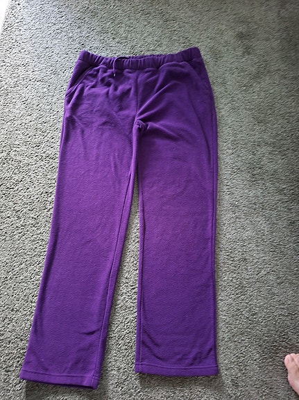 Violetit pehmeät fleece-verkkarit,koko xl