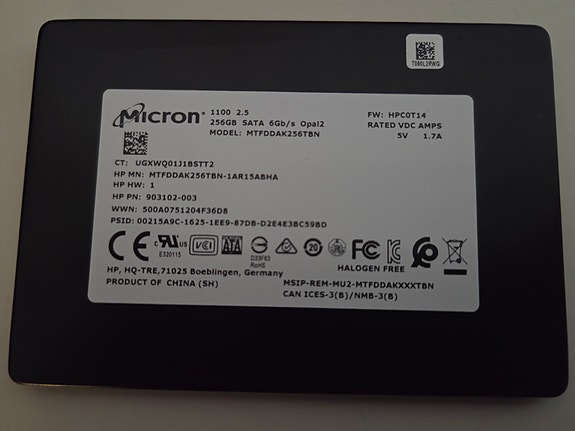 Micron 256GB 2,5" SSD kovalevy