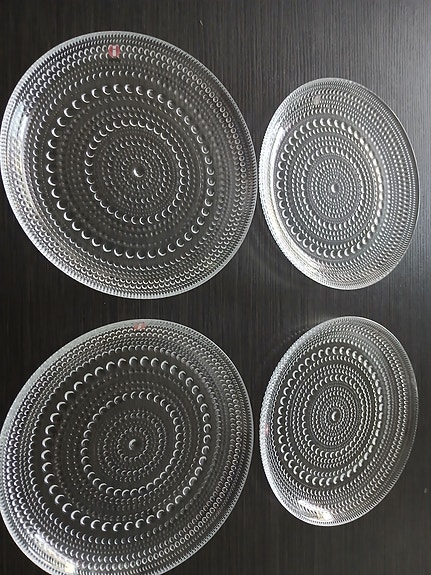 Iittala Kastehelmi lasilautaset