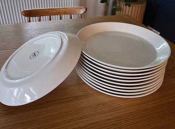 11 kpl lautasia, halk. 26 cm (Iittala Teema)