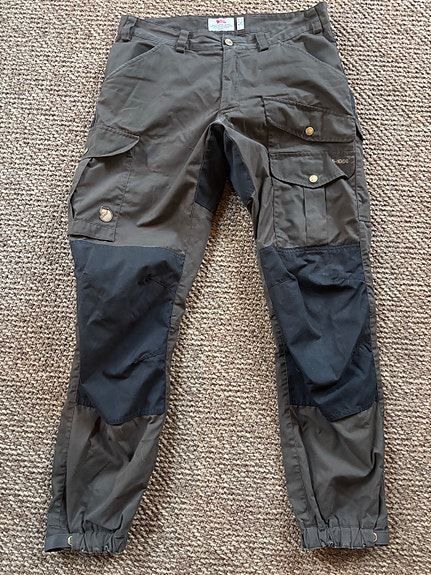 Fjällräven G-1000 miesten retkeilyhousut koko 48 harmaa/musta