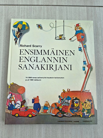 Richard Scarry Ensimmäinen englannin sanakirjani lastenkirja