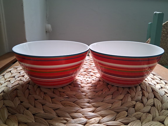 Iittala Origo kulhot punainen, 0,5 l