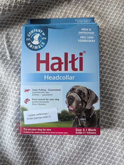 Halti Headcollar koiran kuonopanta koko 5 musta