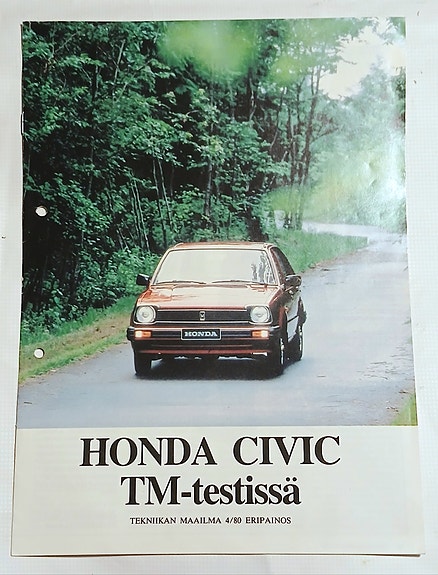 Honda Civic TM-testissä, Tekniikan Maailma 4/1980 eripainos