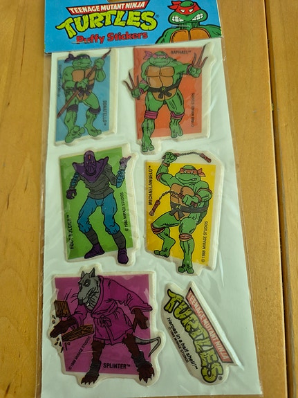 Teenage Mutant Ninja Turtles Puffy Stickers 1988 No. 837